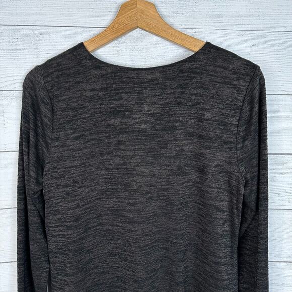Nic + Zoe Womens size Small Firelight Space Dye Layered Tunic Sweater Top Gray - Picture 5 of 8